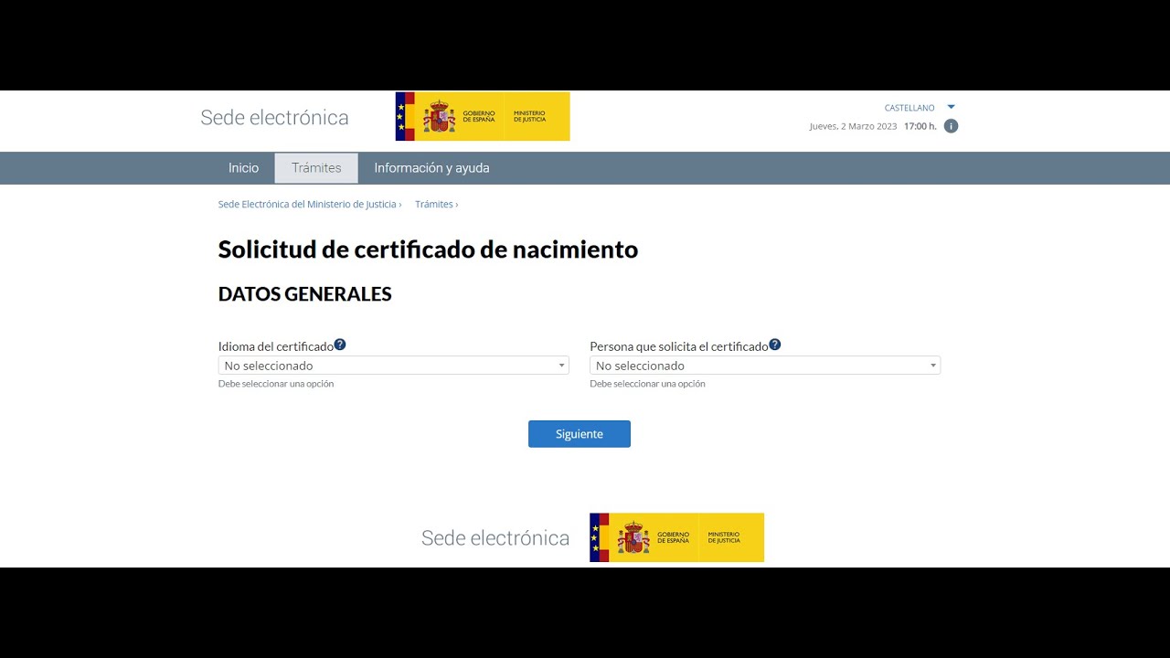 Cómo Solicitar Un Certificado De Nacimiento Español 5114