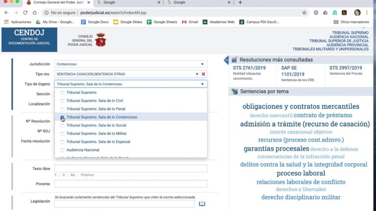 Dónde se publican las sentencias judiciales